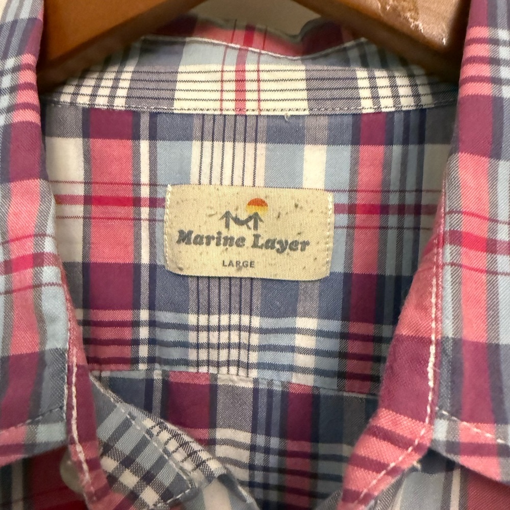 Marine Layer Signature Plaid Button-Down Shirt - Picture 6 of 8
